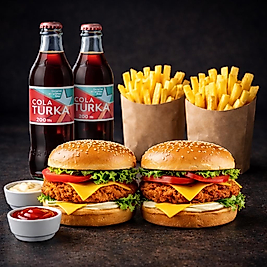 2'li tavuk burger menü