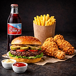 Tekli burger menü