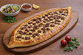 kavurmalı kaşarlı pide